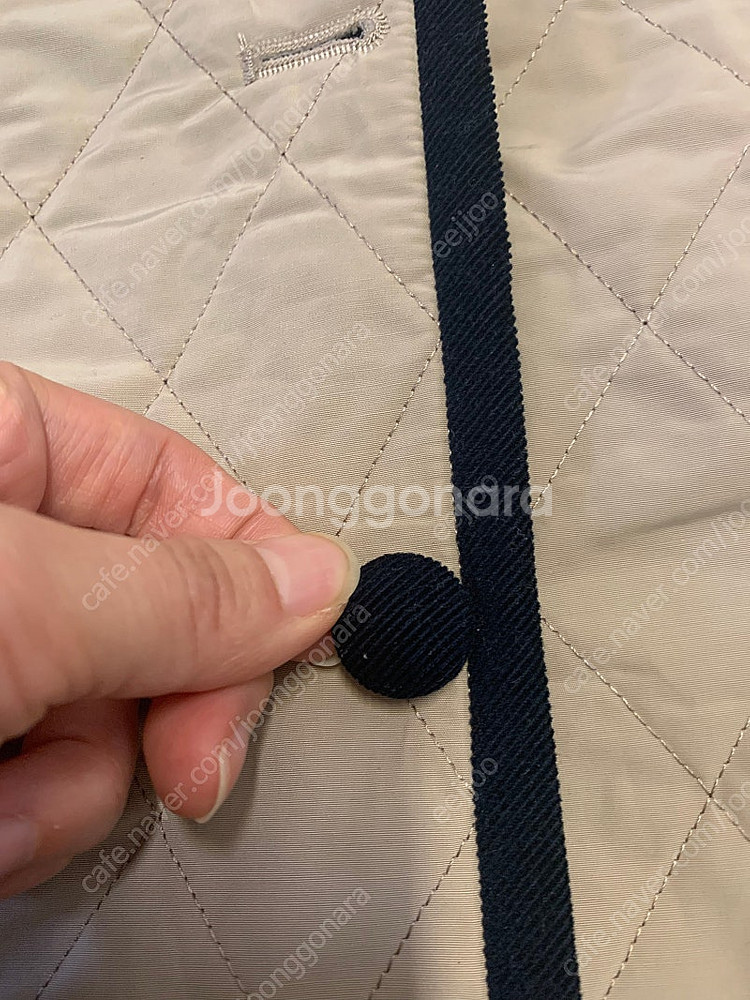앤디앤뎁 누빔 간절기 자켓 카라 탈부착 여성 아우터--5