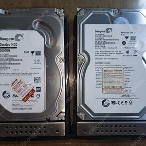 3.5 인치 하드디스크 시게이트 팝니다 (1T 2T)