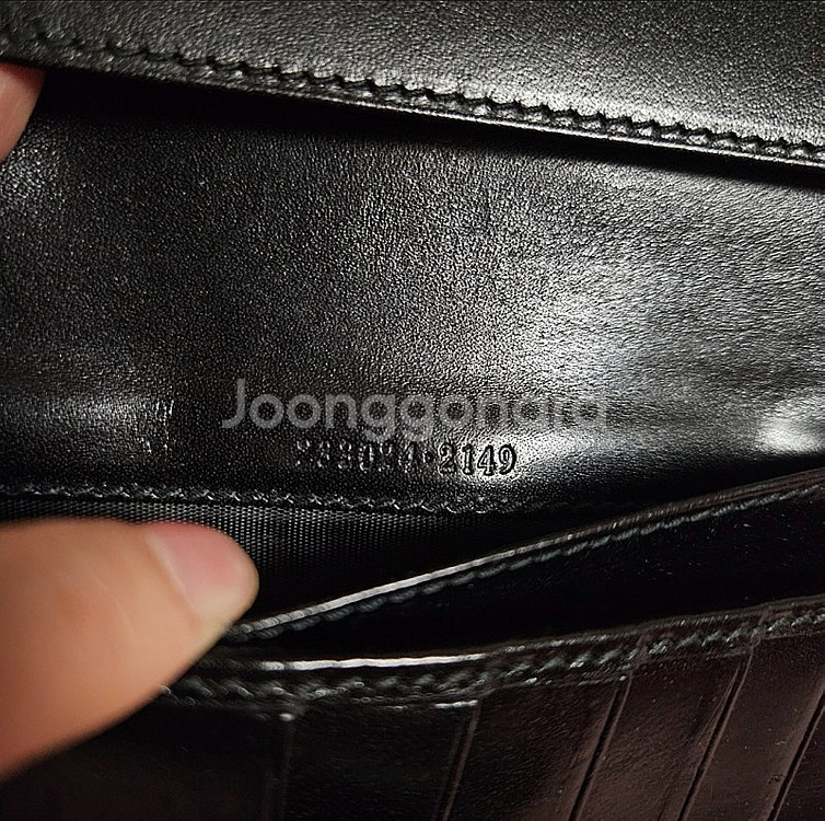 정품 구찌 GG 패턴 키링 캔버스 지퍼지갑--8