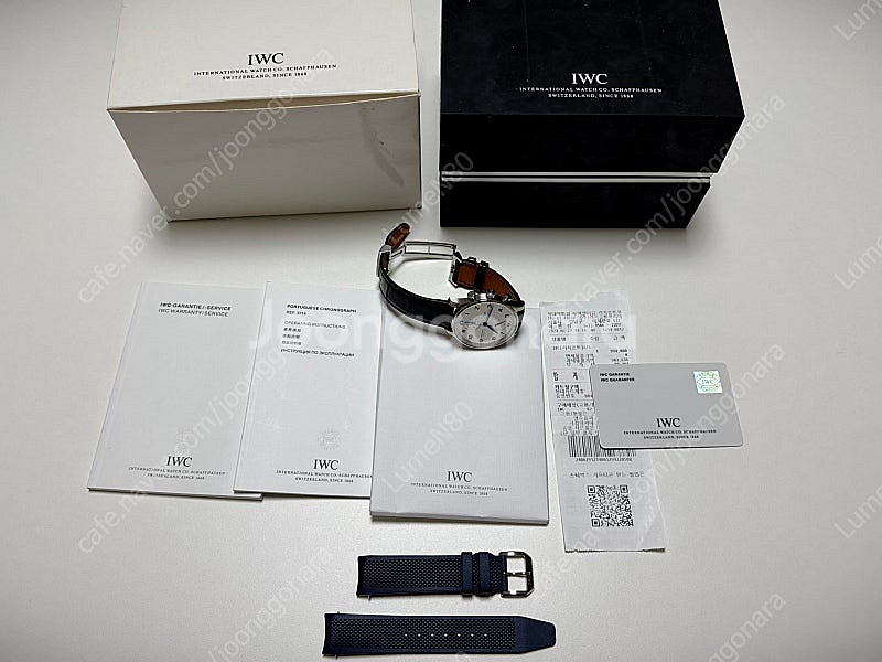 IWC 3714-17 블루핸즈 모델 판매합니다.--0