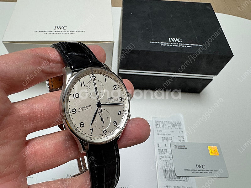 IWC 3714-17 블루핸즈 모델 판매합니다.--1