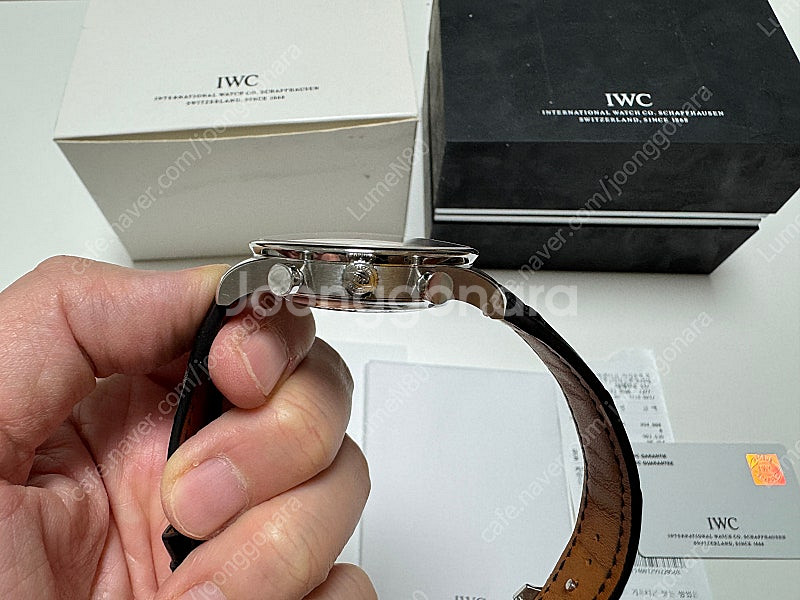 IWC 3714-17 블루핸즈 모델 판매합니다.--2