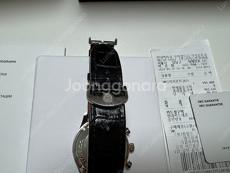IWC 3714-17 블루핸즈 모델 판매합니다.--4