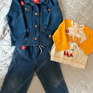 베베드피노 로즈라팡 데님 세트 120 (티셔츠제외)