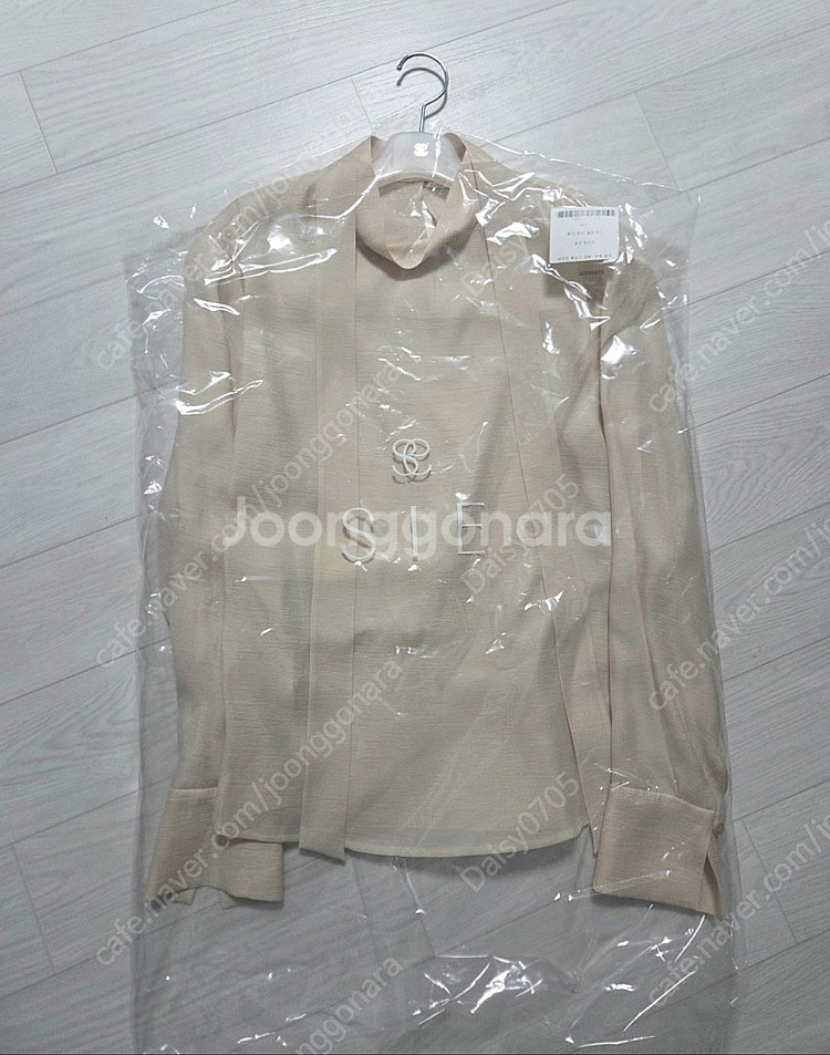 시에 루디 타이 블라우스 로즈 베이지 새상품--0