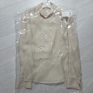 시에 루디 타이 블라우스 로즈 베이지 새상품