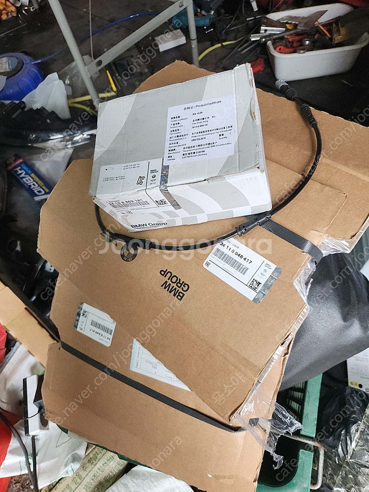 bmw f바디 앞브레이크 디스크 패드 센서 신품--0