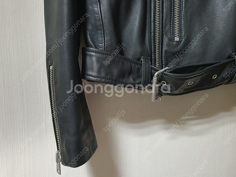 올세인츠 남성 allsaints 카하와 레더 바이커 자...--7