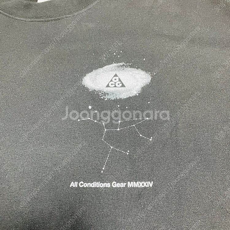 나이키 ACG 은하계 검정 반팔 L--2