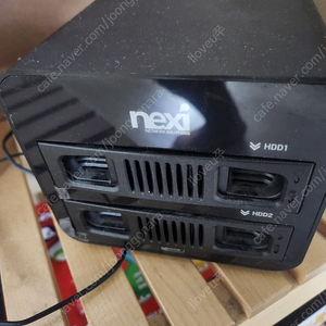 nexi 3.5인치 2베이 외장하드 케이스 팝니다. (레이드 지원)