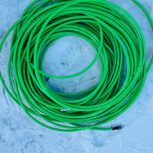 [판매] 3/8” GREEN USA(피라냐) 고압세척 호스 70m – 중고 판매합니다! (성보하이드로)