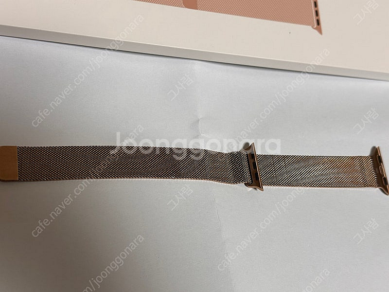 애플 정품 애플워치 스트랩 골드 밀레니즈루프 40mm--4