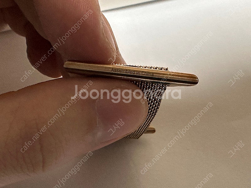 애플 정품 애플워치 스트랩 골드 밀레니즈루프 40mm--6