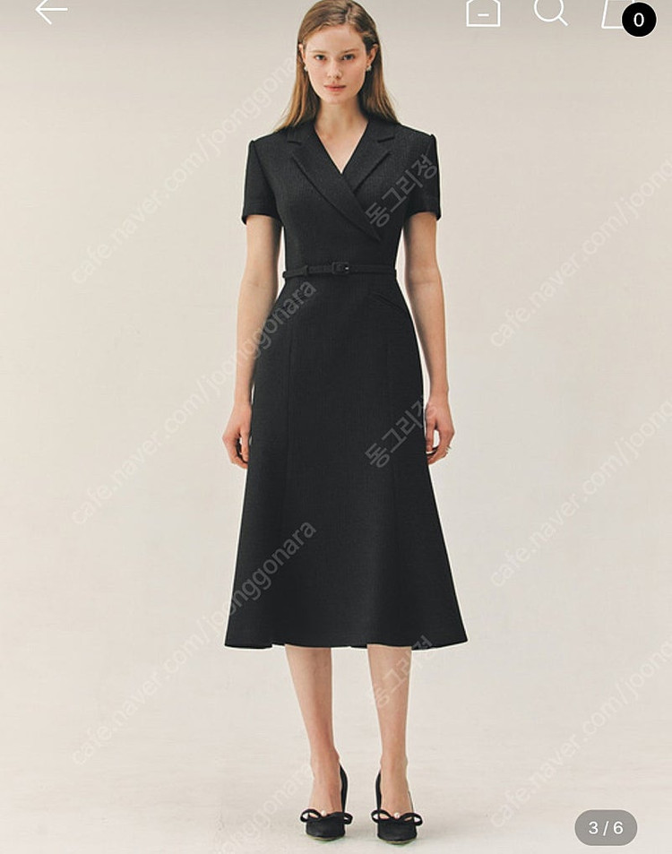 브라이드앤유 RAYA Double breasted mermaid long dress (Black) 이미지