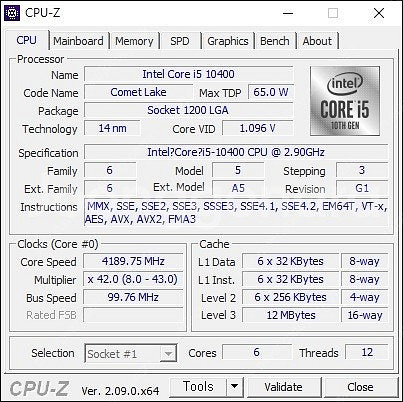 cpu i5-10400 + 기본쿨러 택포--0