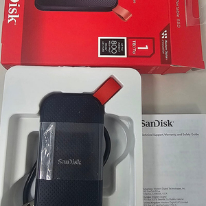 SANDISK Potable ssd 1TB(외장형하드) 박스포함