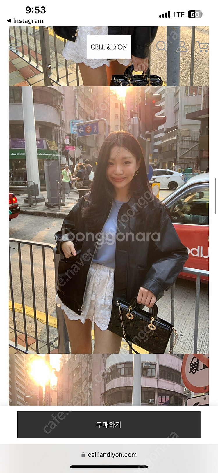 셀리앤리옹 레더자켓 새상품--1