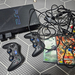 ps2,플스2, 무선 컨트롤러2개, hdmi 컨버터, 게임씨디2개.