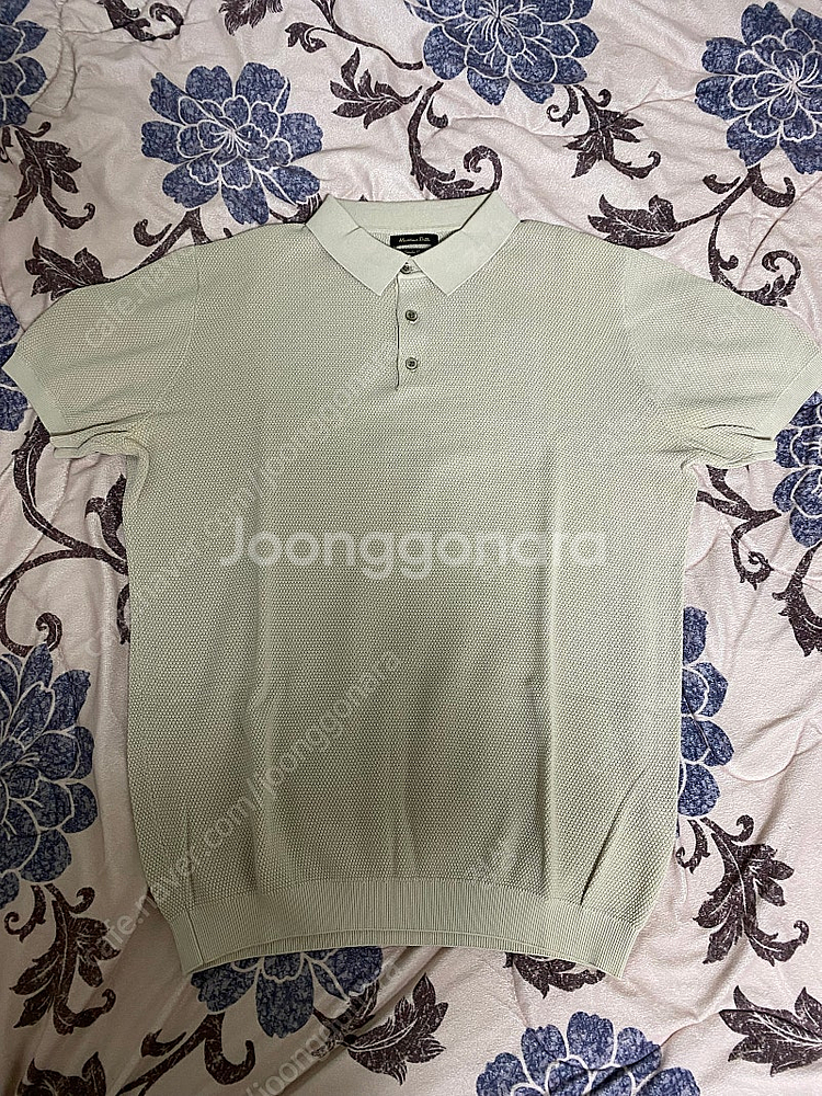 (새제품) 마시모두띠 텍스처드 니트 쇼트 슬리브 폴로 ...--2
