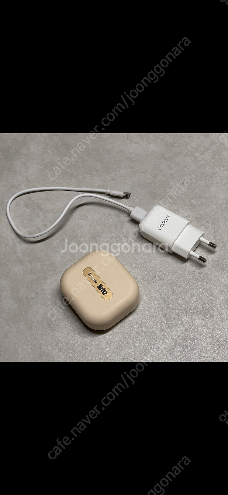 (1회 사용) 브리츠 ENFP9 블루투스 이어폰 + 충...--0