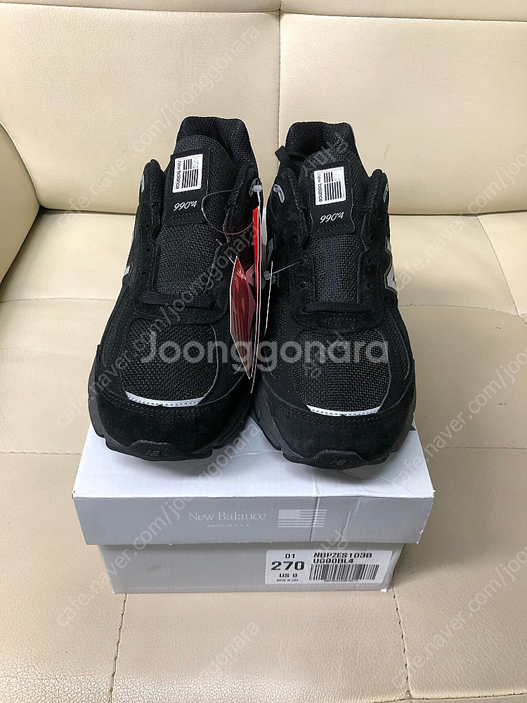 뉴발란스 990V4 블랙(U990BL4) 270사이즈(...--0
