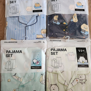 [L] 스파오 잠옷 파자마 세트 망그러진곰 담곰이 산리오 포차코