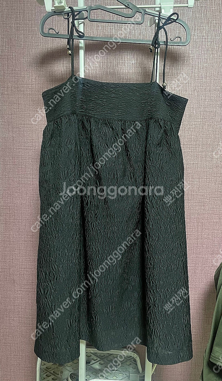 드랑<가가> 자카드스트링드레스_ 블랙--9