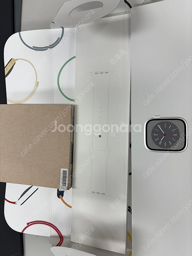 리퍼새제품) 애플워치8 45mm 셀룰러 실버 스테인리스...--0