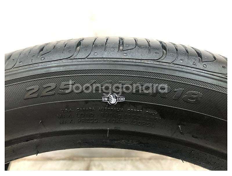 중고타이어 한국타이어 벤투스 V2AS 225/45R18...--6