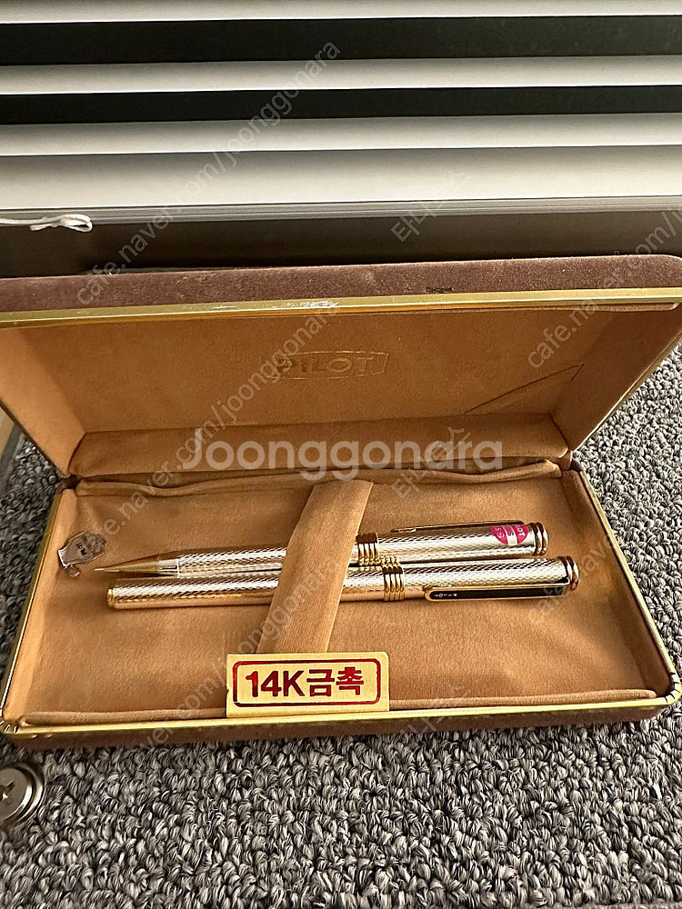 한국파이로트 만년필/샤프 세트--0