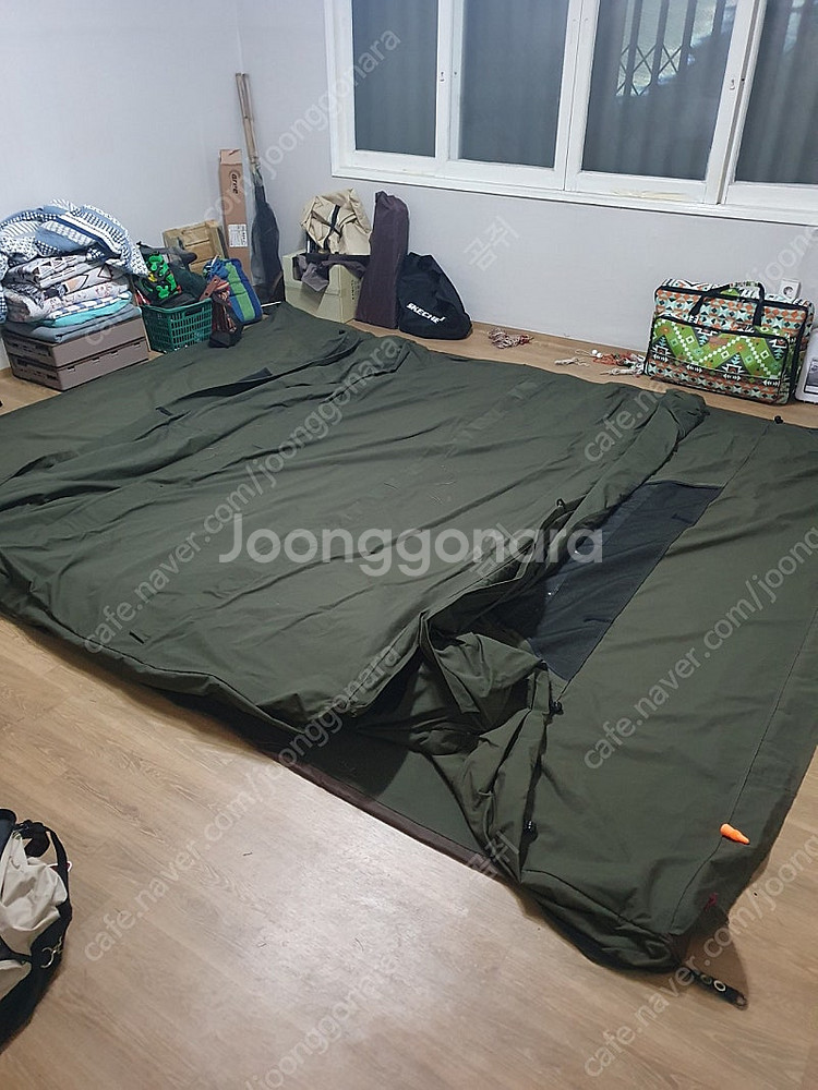 (카키)캠핑칸 블로우쉘터, 오크돔 m, 정품매트 등--9
