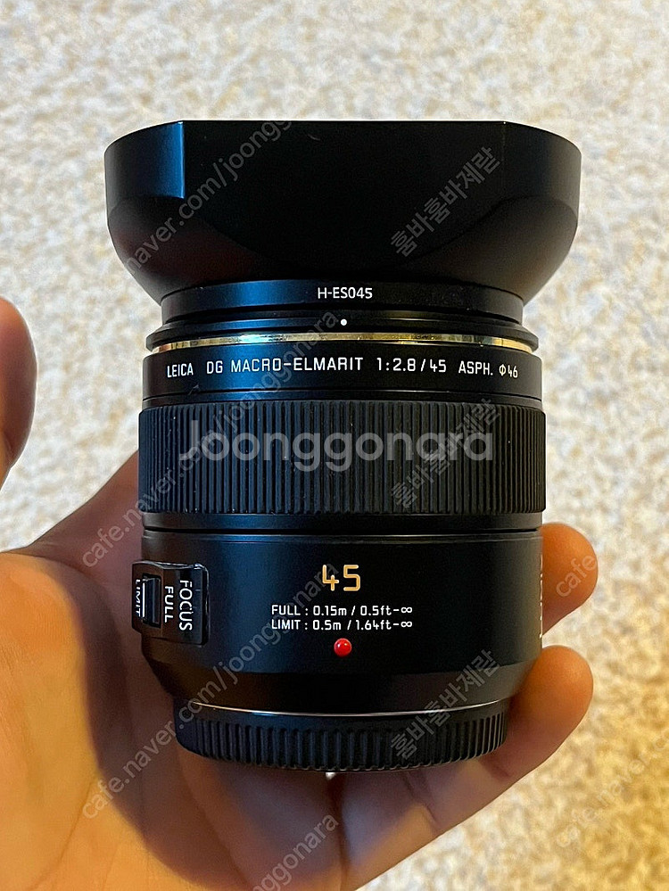 파나소닉 라이카 45mm 마크로 마포 렌즈--1