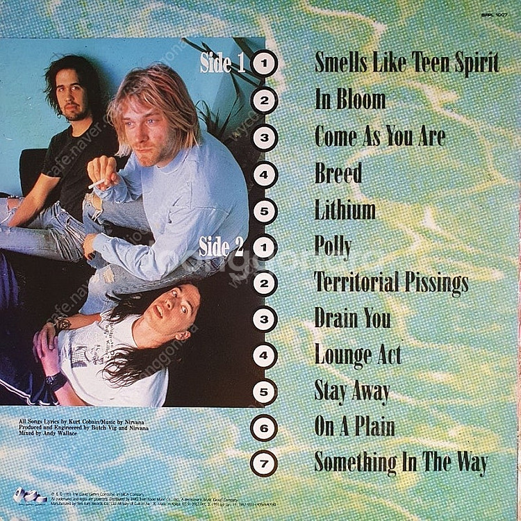NIRVANA-NEVERMIND LP(직배발매앨범)--1