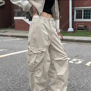 Loading ootj 벨 포켓 카고 팬츠 블랙 s