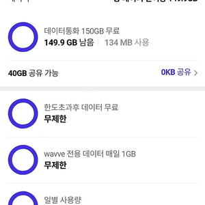 sk 데이터 2기가 일괄로 2000원 팝니다 ​