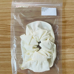 soonsu 스크런치 - Ruffle Scrunchie (Cream) 미개봉 상품