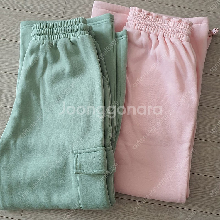 여성 밴딩 와이드팬츠 (새옷) 카고트레이닝바지--5