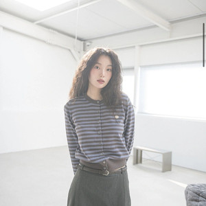 해비즘 스트라이프 가디건