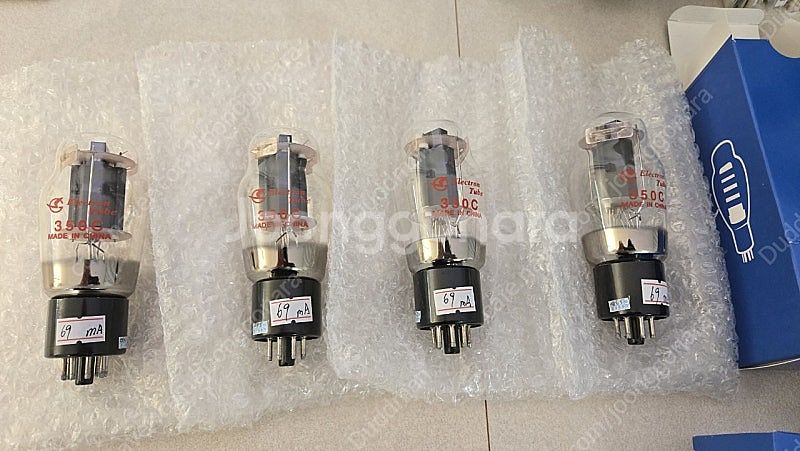 (미사용)슈광350c 진공관 쿼드매치 팝니다 (6l6, el34,kt66, 레벤 cs600x 호환관)--0