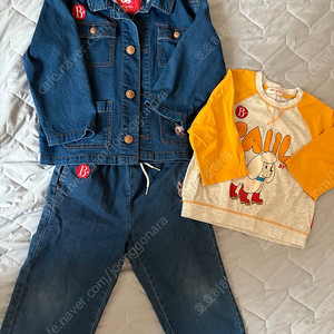 베베드피노 로즈라팡 데님 세트 120 (티셔츠제외)