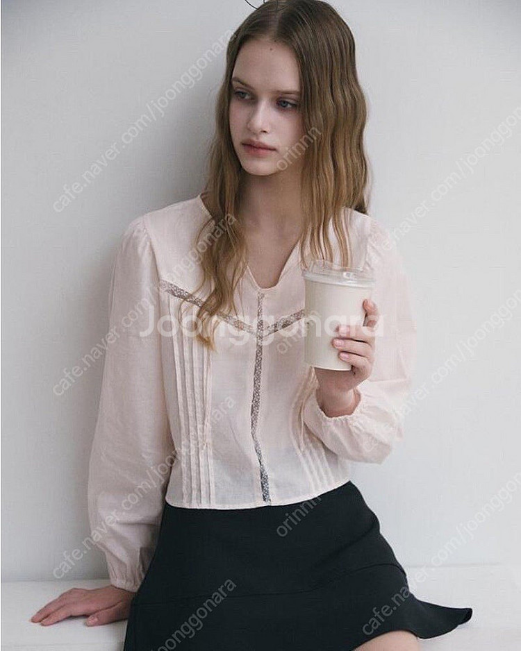 윤슬샵 breath sleeve blouse (pink...--0