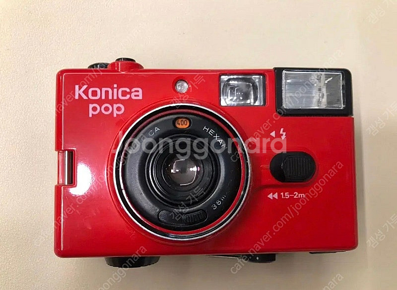 Konica POP(코니카 팝 레드) 필름카메라--0