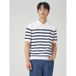 23 빈폴 남성 스트라이프 반팔 니트 110