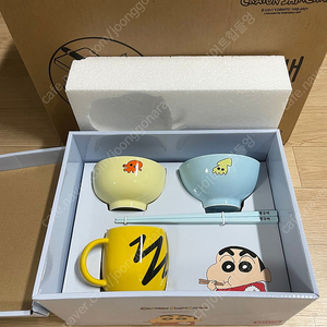 [sale] 더키월드 짱구 식기, 흰둥이 밥그릇, 옥스퍼드 짱구 등 짱구 굿즈 판매합니다
