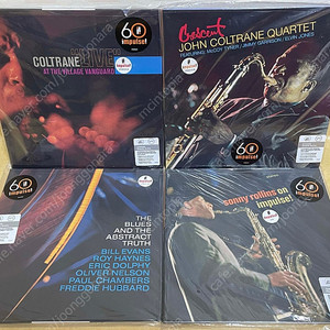 LP ; 재즈 엘피 4장 - 콜트레인, 올리버 넬슨, 소니 롤린스, 오디오파일용 고음질 중량반 jazz