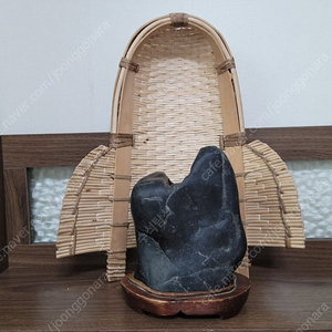 남한강 (추정) 오석. 옛돌 수석