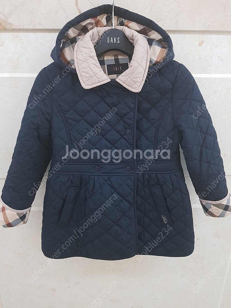 가격내림*깨끗함*닥스키즈 고급퀼팅 코트점퍼130 닥스헤...--2