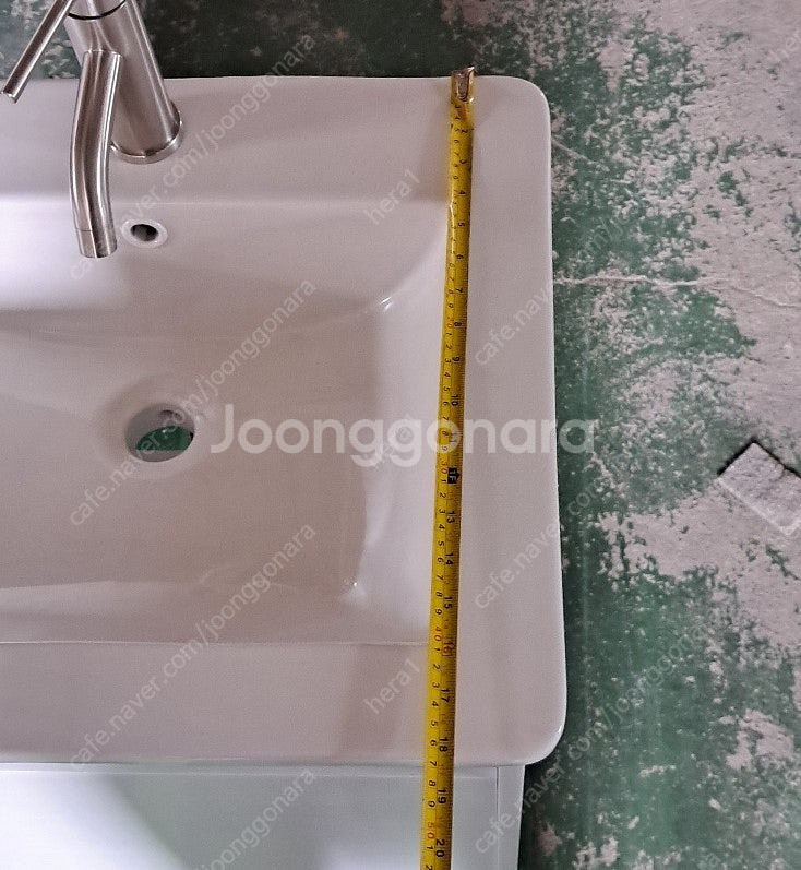 화이트하부장세면대 원도어하부장세면대 예쁜세면대 화장실 욕실 모든공간사용가능!--3