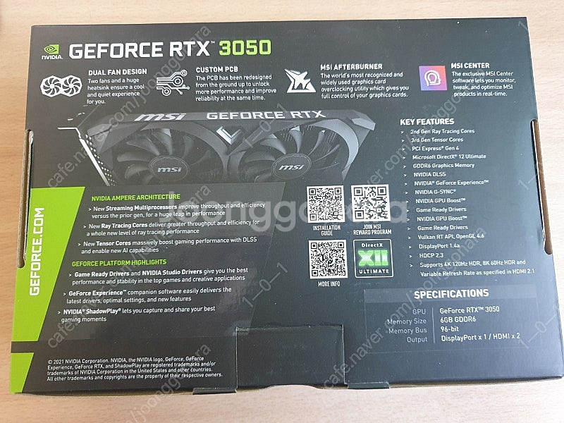 MSI Geforce RTX3050 VENTUS 2X ...--1