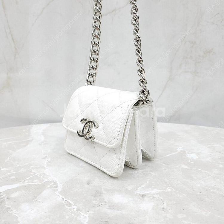 [럭스유] 샤넬 CC로고 캐비어 체인 미니백--1